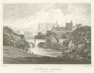 Alnwick Castle, Northumberland (gravyr) av English School
