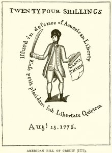 American Bill of Credit (1775) av English School