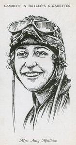 Amy Mollison, engelsk flygare av English School
