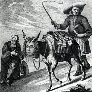 En åsna laddad med kyrkliga preferenser, 1737 av English School