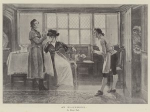En utskjutning (litho) av English School