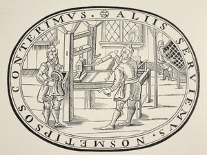 Ett engelskt tryckeri, 1619 av English School