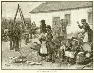 Eine Zwangsräumung in Irland von English School