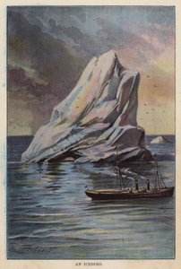 Ett isberg (färglitografi) av English School