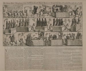 En anti-katolsk procession, 1680 av English School