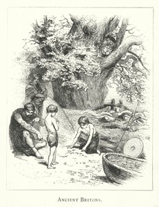 Forntida britter (gravyr) av English School