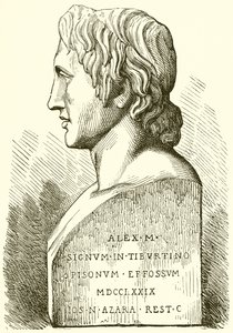 Forntida byst av Alexander den store av English School