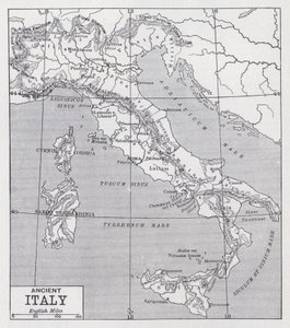 Forntida Italien (litho) av English School