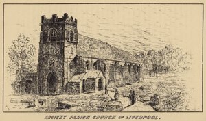 Ancient Parish Church of Liverpool (gravyr) av English School