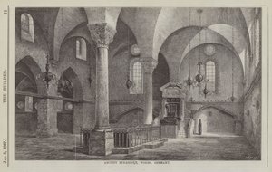 Ancient Synagogue, Worms, Tyskland (gravyr) av English School