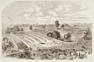 Andersonville Prison (litho) av English School