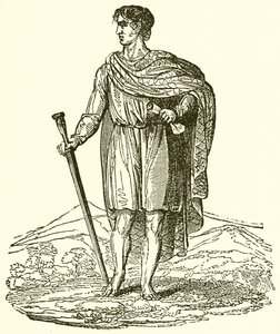 Anglo Saxon Man av English School