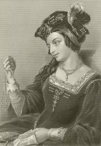 Anne Boleyn, andra hustru till kung Henrik VIII av English School