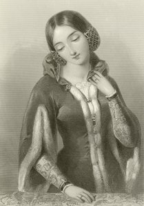 Anne av Böhmen, drottning av kung Richard II av English School