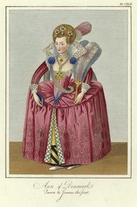 Anne av Danmark, drottning till James I av England av English School
