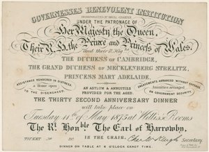 Jubileumsmiddag för Governesses Benevolent Institution, 1875 av English School