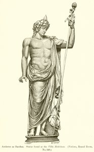 Antinous som Bacchus. Staty hittad vid Villa Hadriana. (Vatikanen, runda rummet, nr 540) av English School