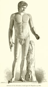 Antinous från Belvedere, hittad på Esquiline av English School