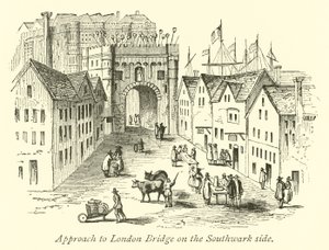 Närmar dig London Bridge på Southwark-sidan av English School