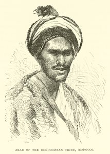 Arab från Beni-Hassan-stammen, Marocko av English School