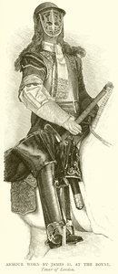 Pansar som bärs av James II på Boyne av English School