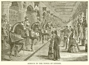 Pansar i Tower of London av English School