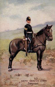 Army Service Corps, Sergeant (färg litho) av English School