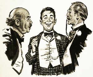 Arnold Bennett: en scen från The Card av English School
