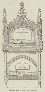 Arnold och Stanleys monument (gravyr) av English School