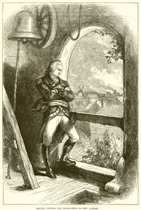 Arnold betrachtet die Zerstörung von New London