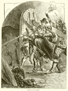 Gripande av Guy Fawkes av English School