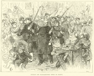Gripande av napoleonistiska spioner i Paris, oktober 1870 av English School