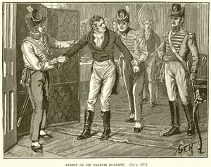 Gripande av Sir Francis Burdett av English School