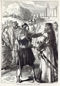 Arrestering av hertigen av Gloucester, illustration från "Cassell