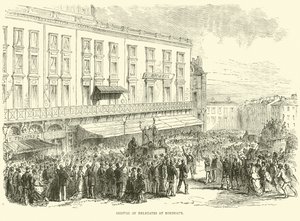 Delegaternas ankomst till Bordeaux, december 1870 av English School