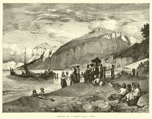 Ankomst av en marknadsbåt, Capri av English School