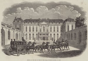Ankomsten av Bey of Tunis, vid Palais d