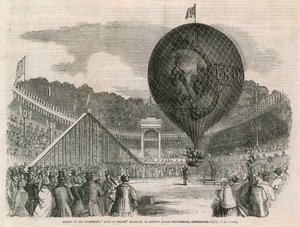 Bestigning av Mr Hamptons Erin-go-bragh-ballong vid Battys Royal Hippodrome, Kensington av English School