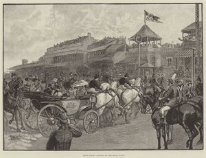 Ascot Races, Royal Partys ankomst (gravyr) av English School