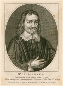 Mordet på Dr Isaac Dorislaus, maj 1649 (gravyr) av English School