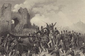 Assault of Delhi - fångst av Kashmiri-porten av English School