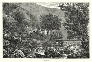 Vid Lynmouth (gravyr) av English School