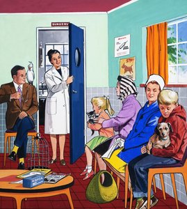Hos veterinärerna av English School