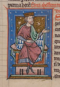 Athelstan, från "The Cartulary And Customs Of Abingdon Abbey", f.18r av English School