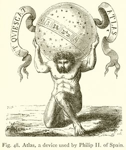 Atlas, en anordning som används av Filip II av Spanien av English School