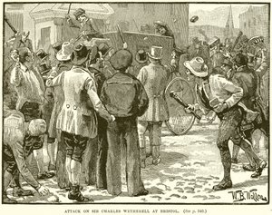 Attack på Sir Charles Wetherell i Bristol av English School