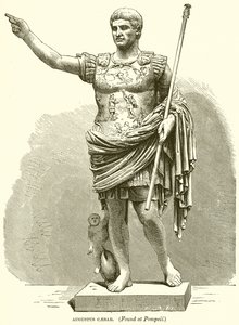 Augustus Caesar. (Finns i Pompeji) av English School