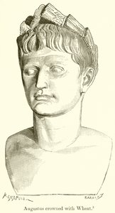 Augustus krönt med vete av English School