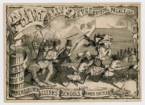 Moster Sallys Levee, Crystal Palace, 15 juni 1861 av English School