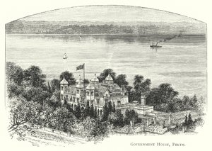Australien: Government House, Perth (gravyr) av English School